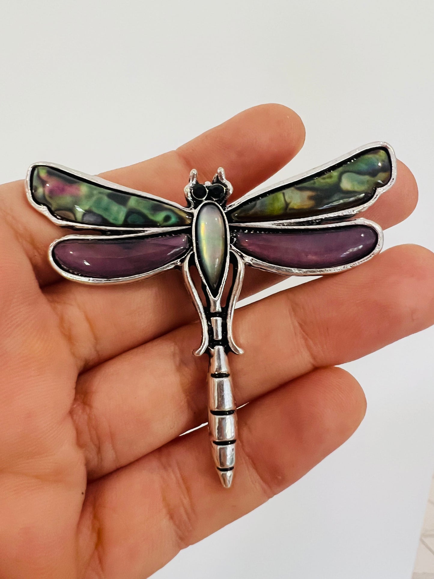 Paua shell Dragonfly Brooch