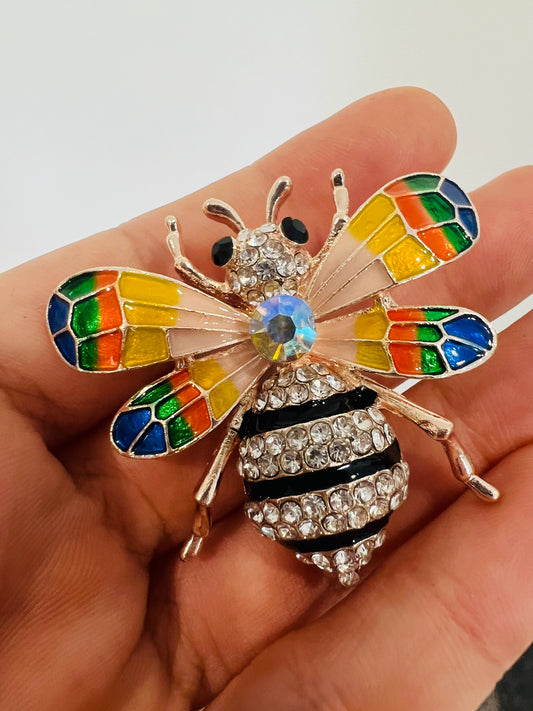 Shiny bee Brooch
