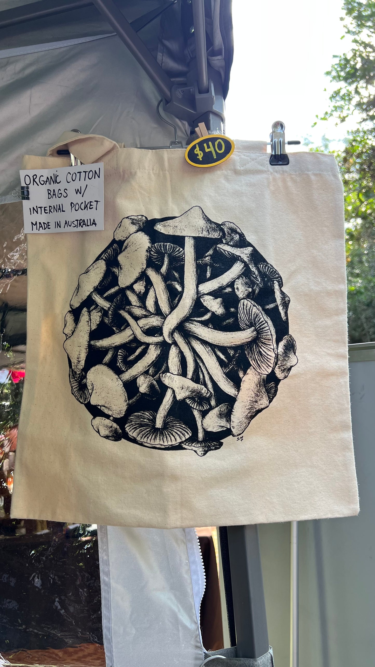 Mushroom Canvas Bag
