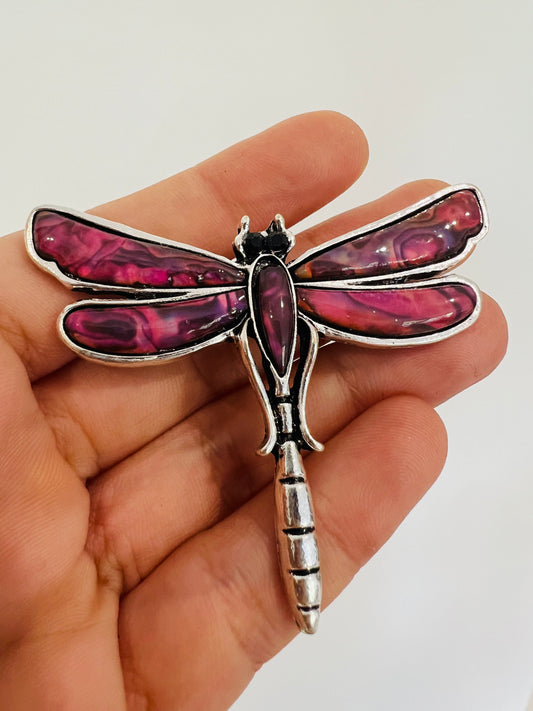 Paua shell Dragonfly Brooch