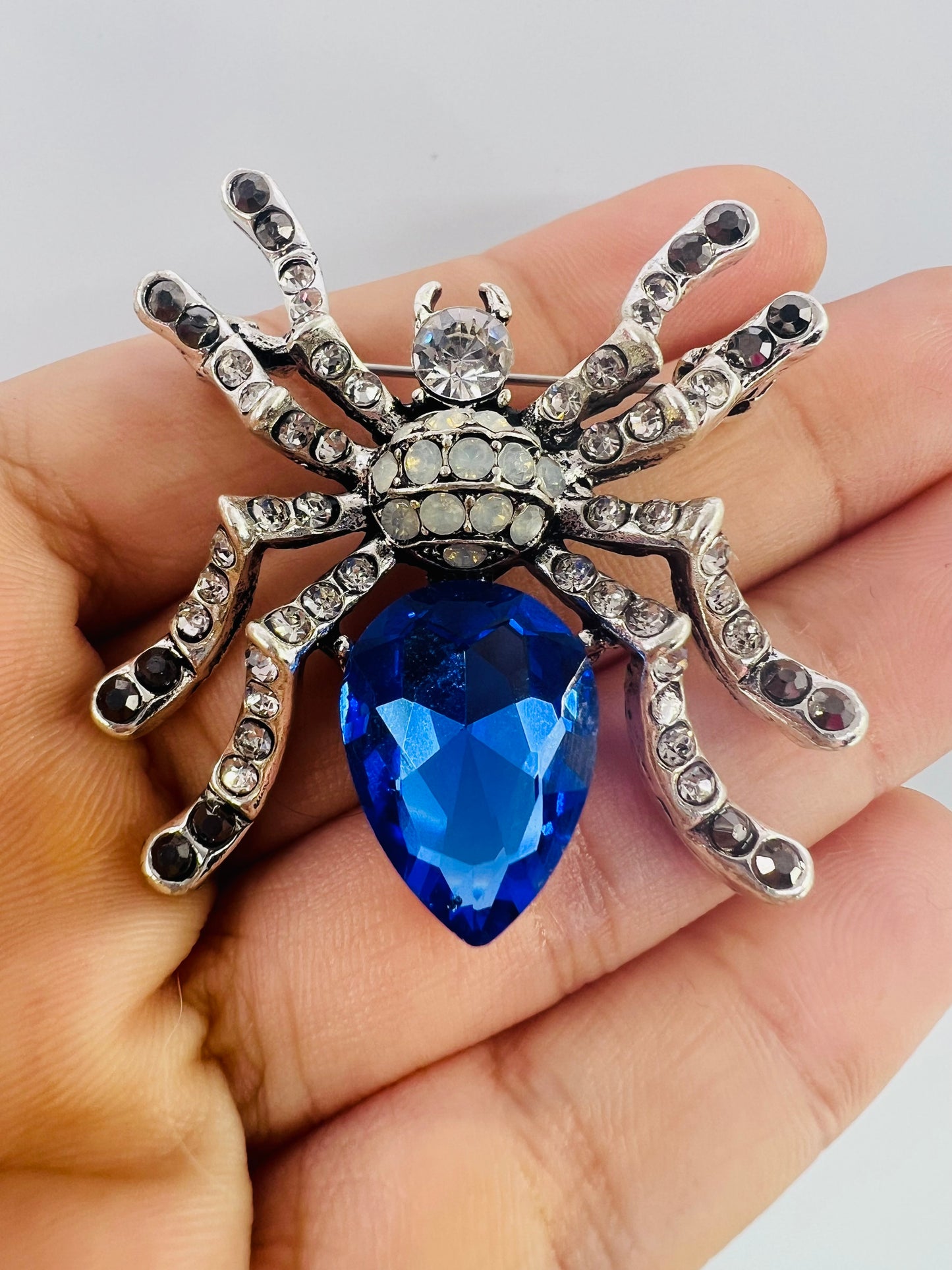 Chunky Spider Brooch
