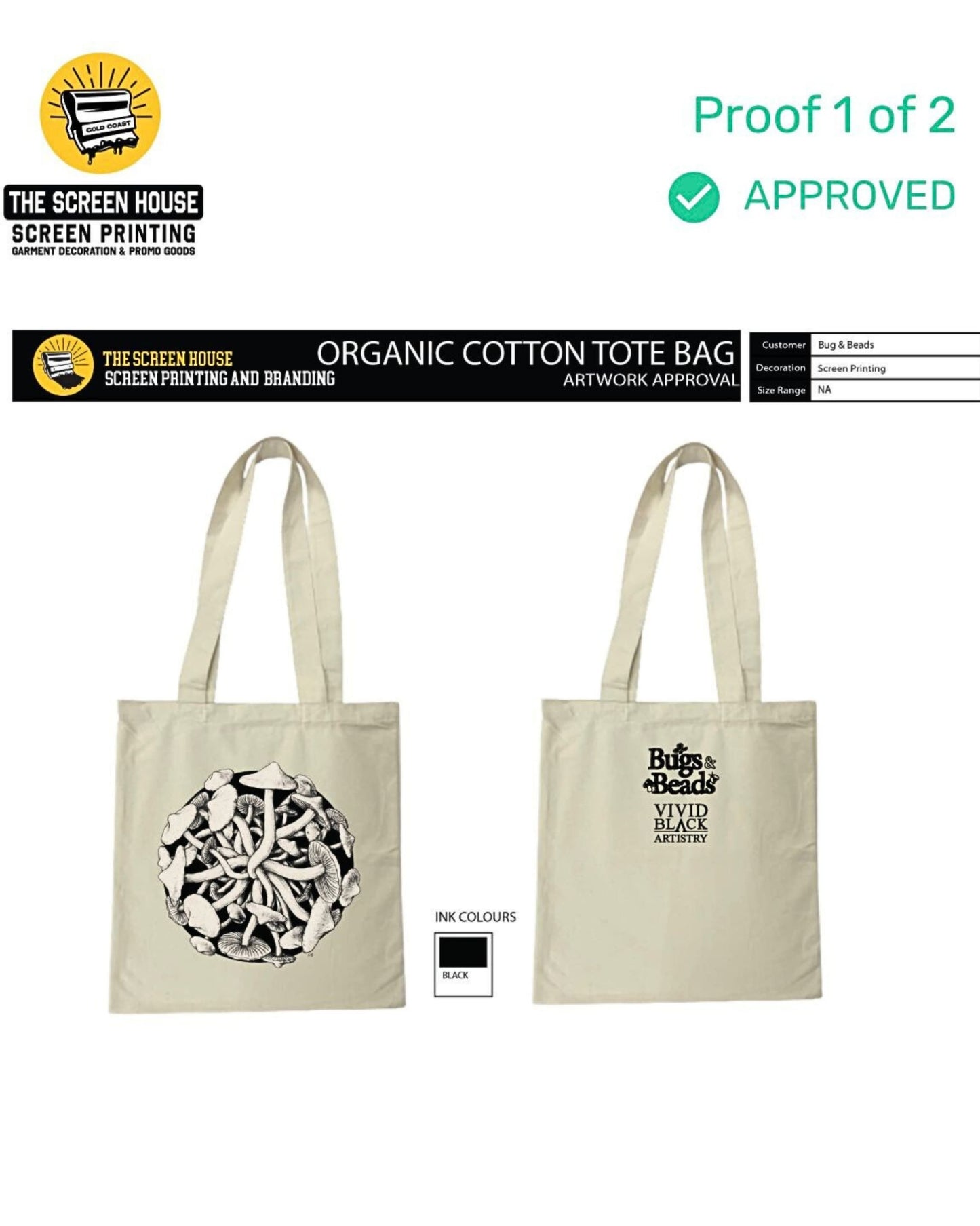 Mushroom Canvas Bag