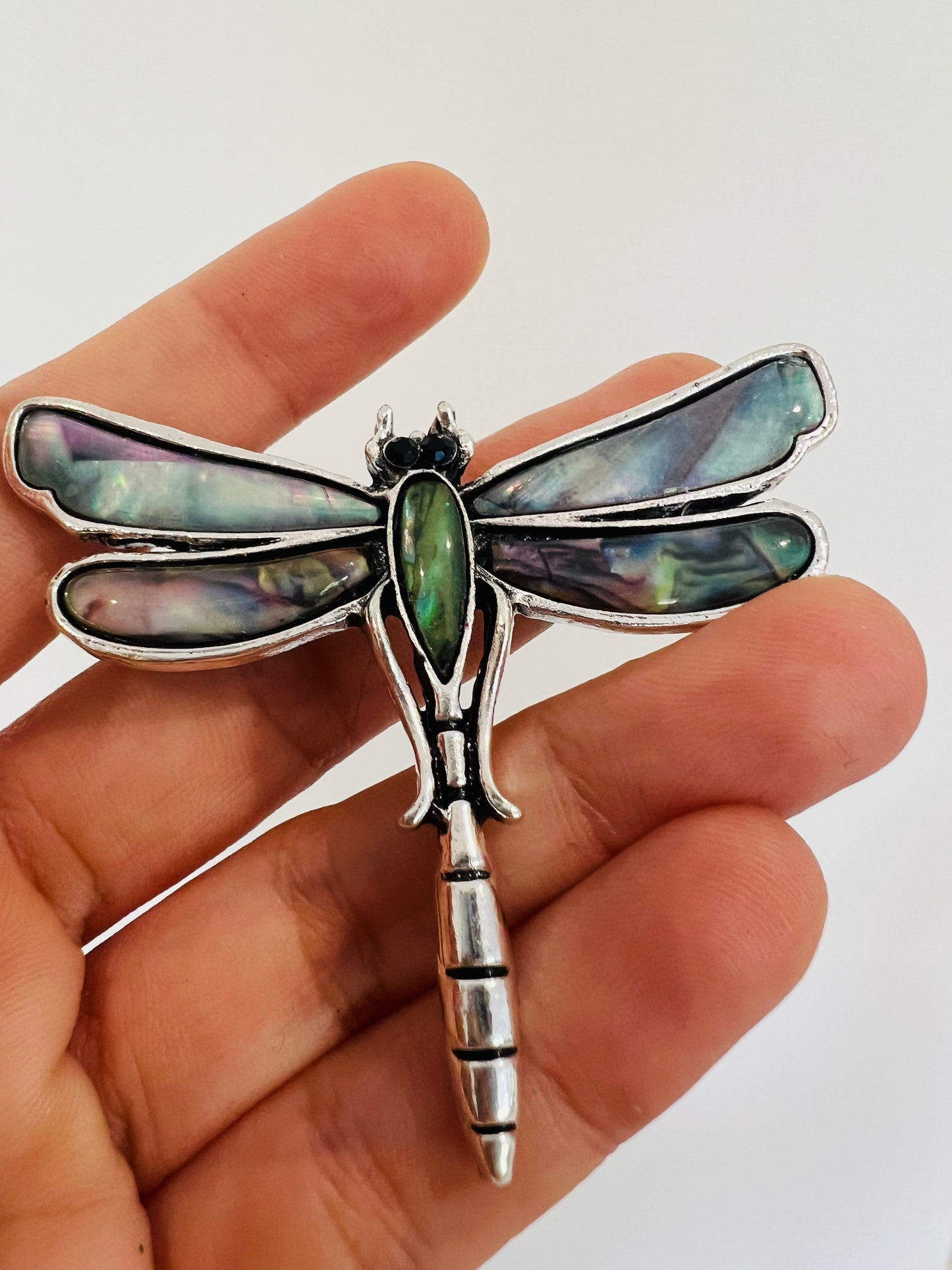 Paua shell Dragonfly Brooch