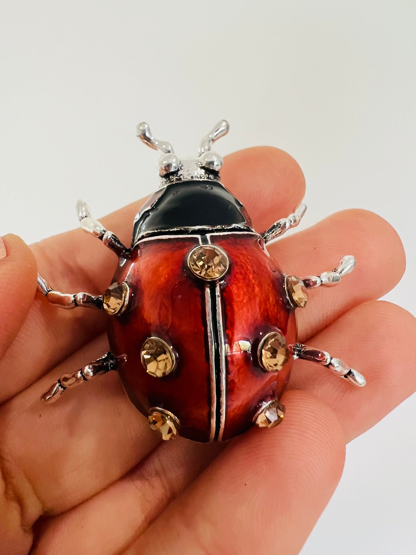 Contemporary Ladybird beetle Brooch