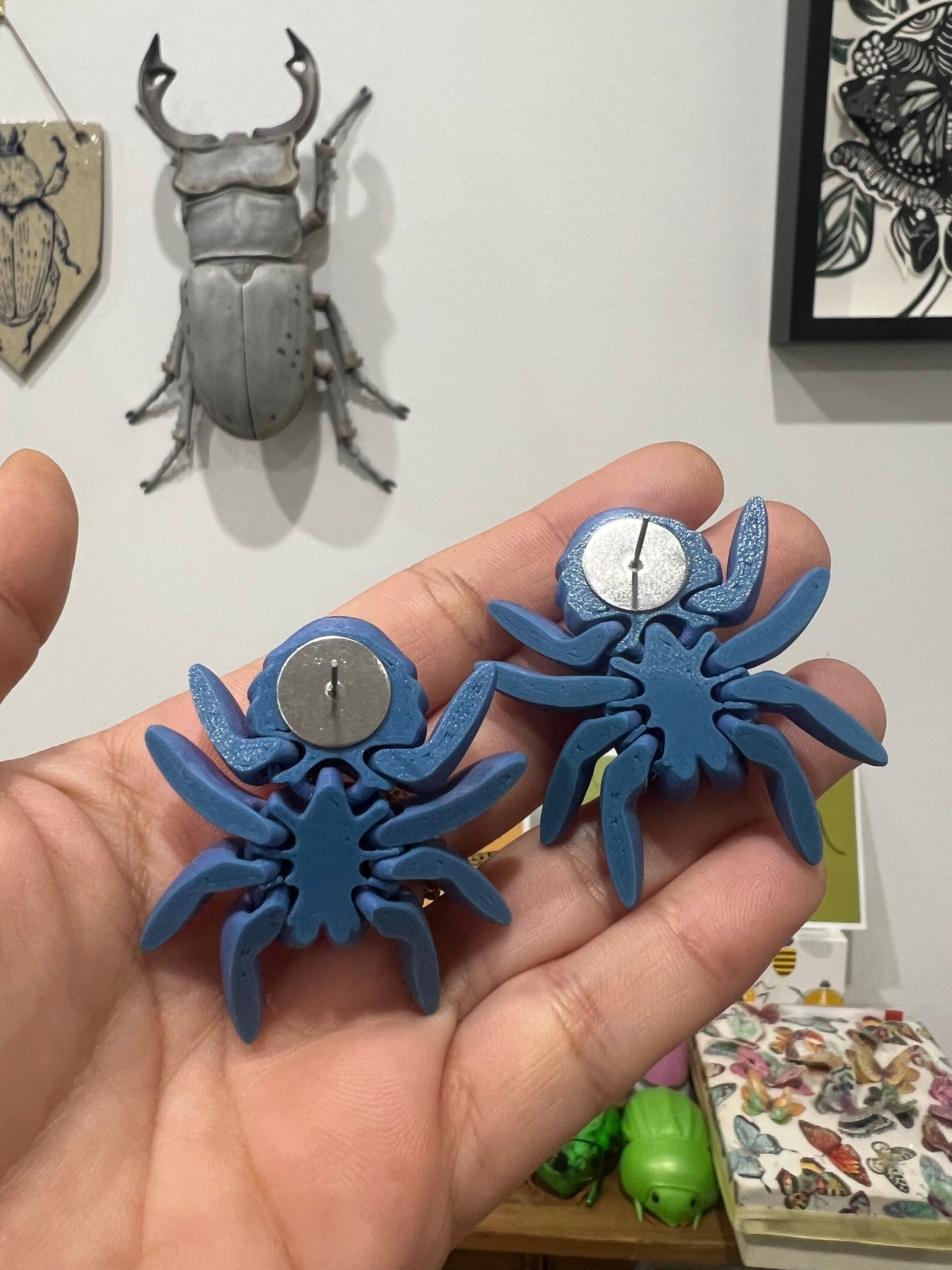 Josh the spider stud earrings