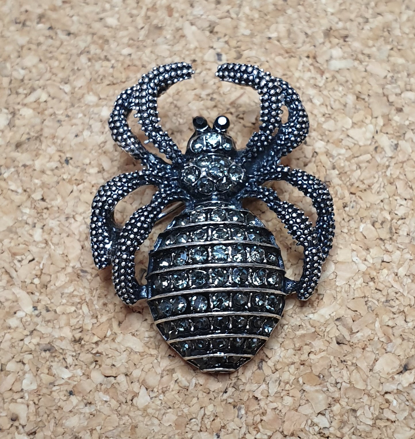 Silver Spider Brooch