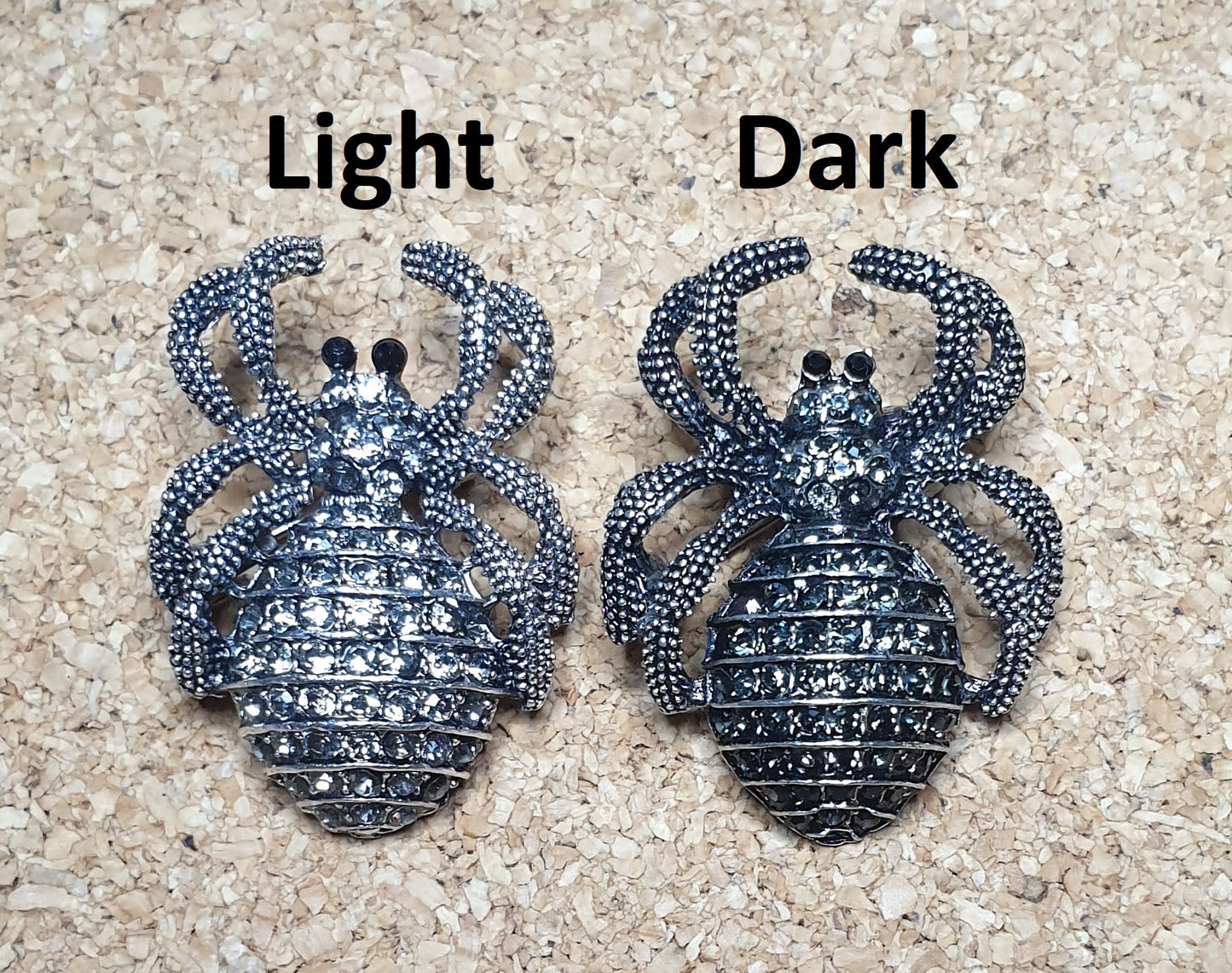 Silver Spider Brooch