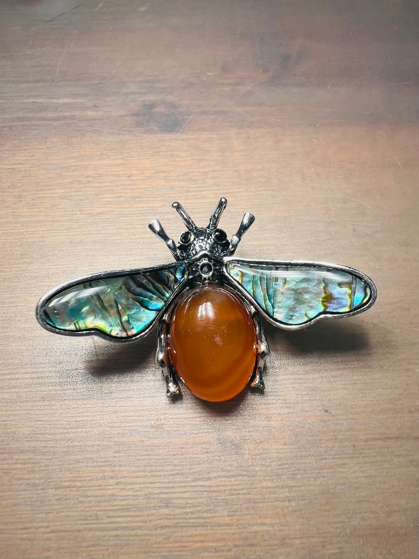 Bee Brooch - Paua