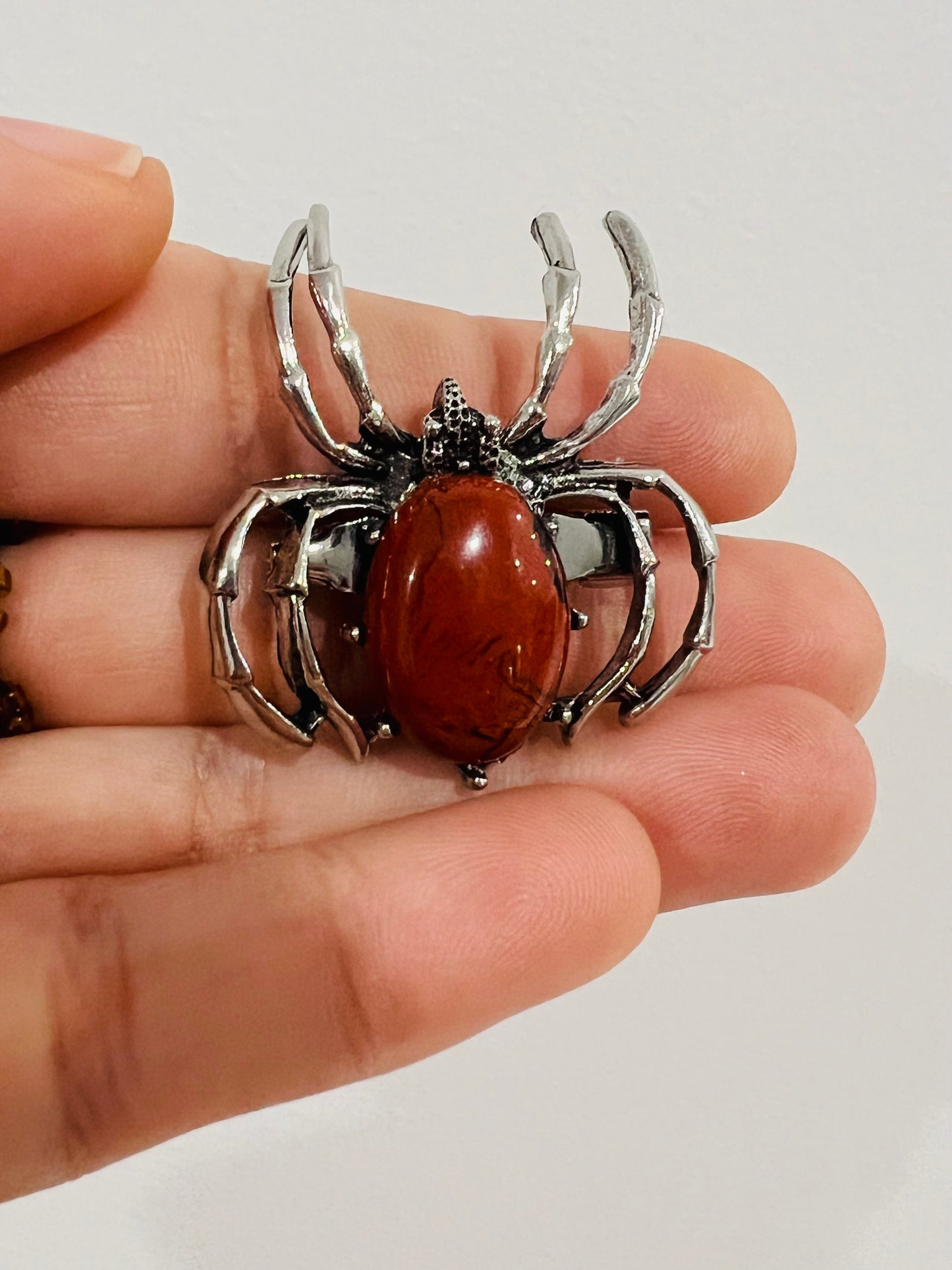 Spider Brooch - Black