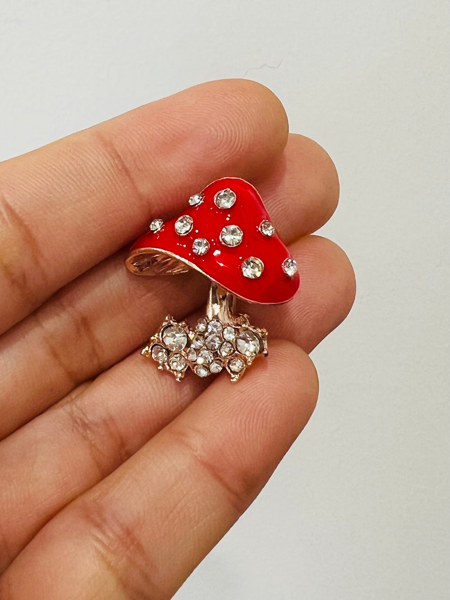Amanita Muscaria Brooch