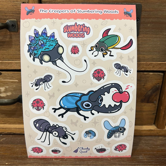 Critters from Slumbering Woods- Sticker Sheet