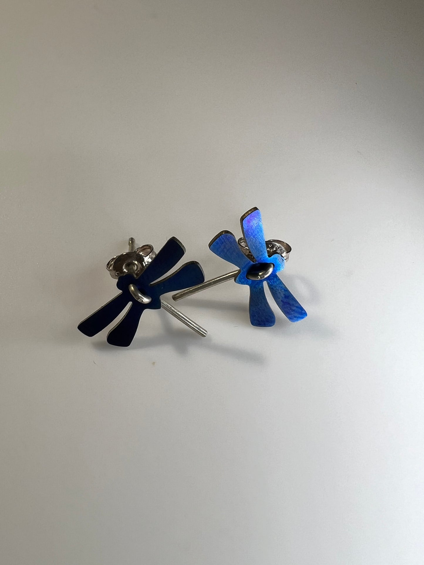 Titanium dragonfly studs