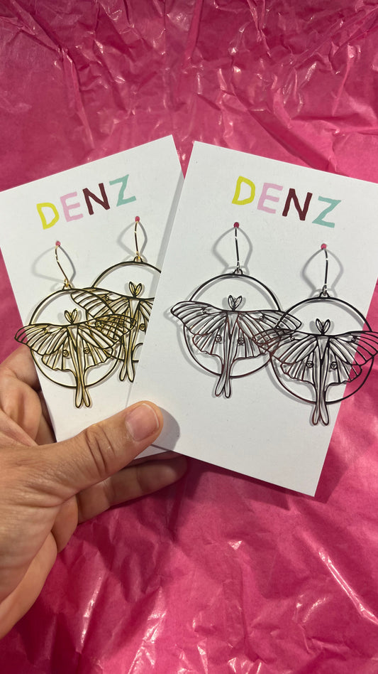 Luna Moth Earrings