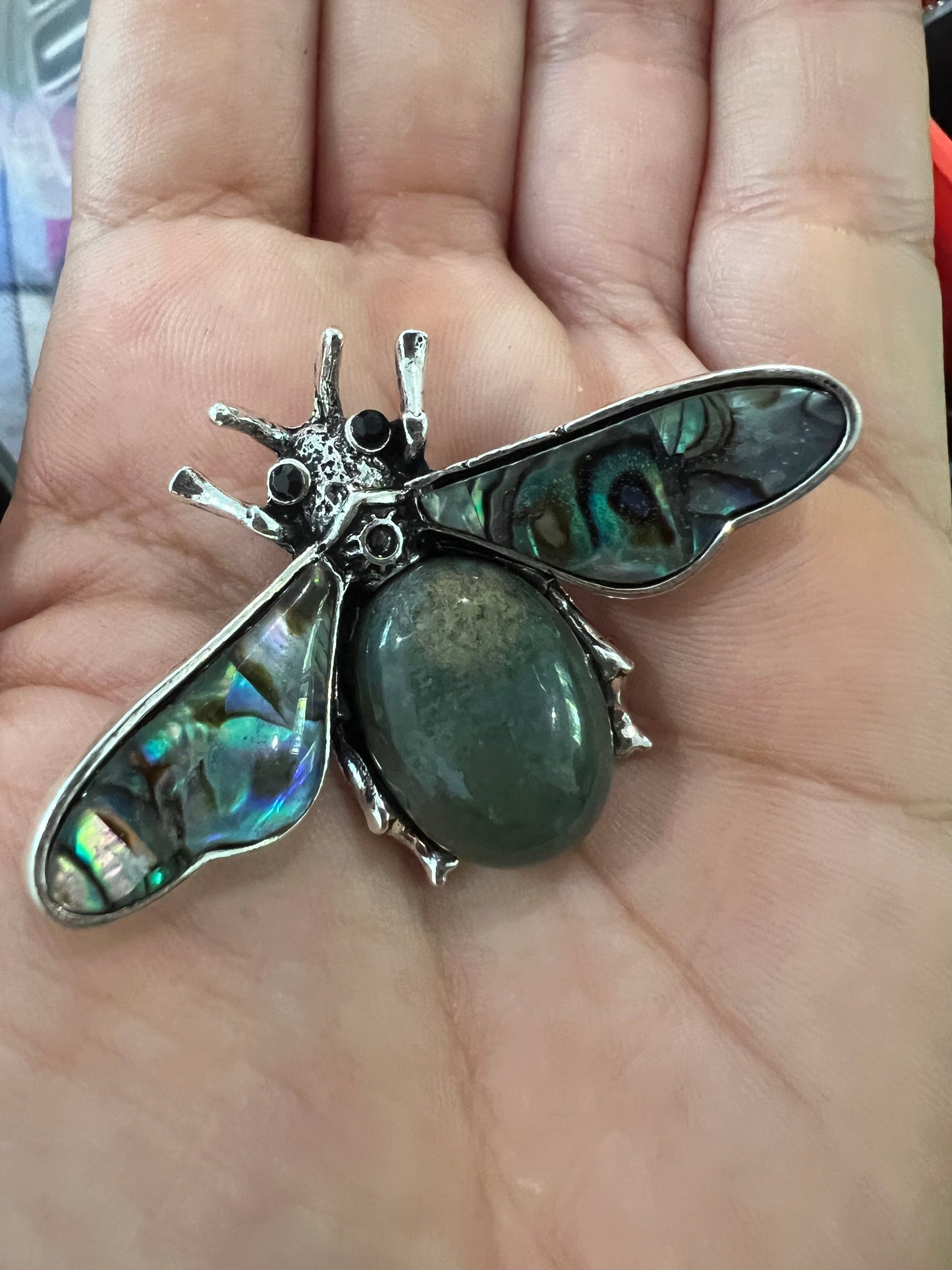 Bee Brooch - Paua