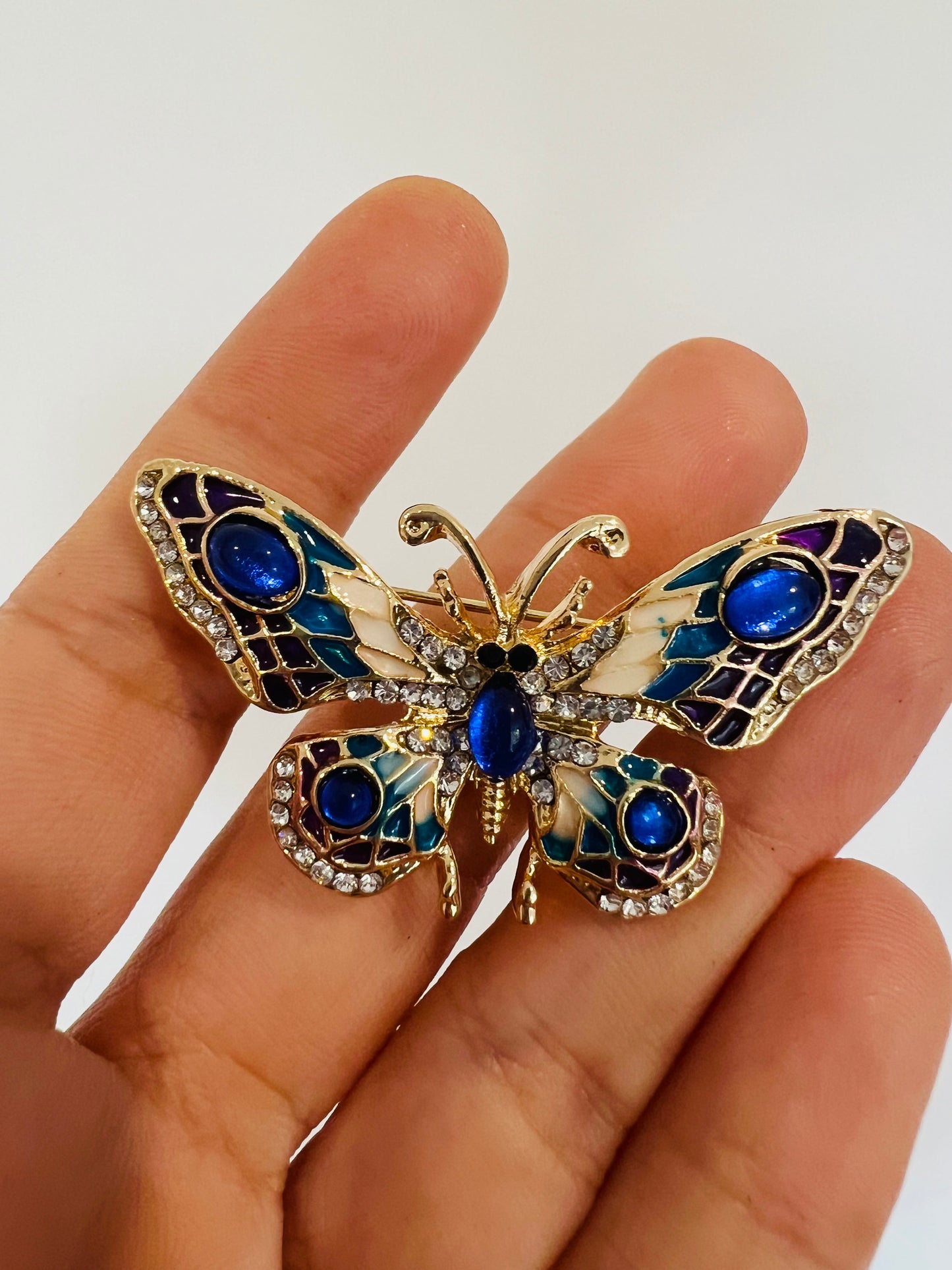 Golden Butterfly Brooch