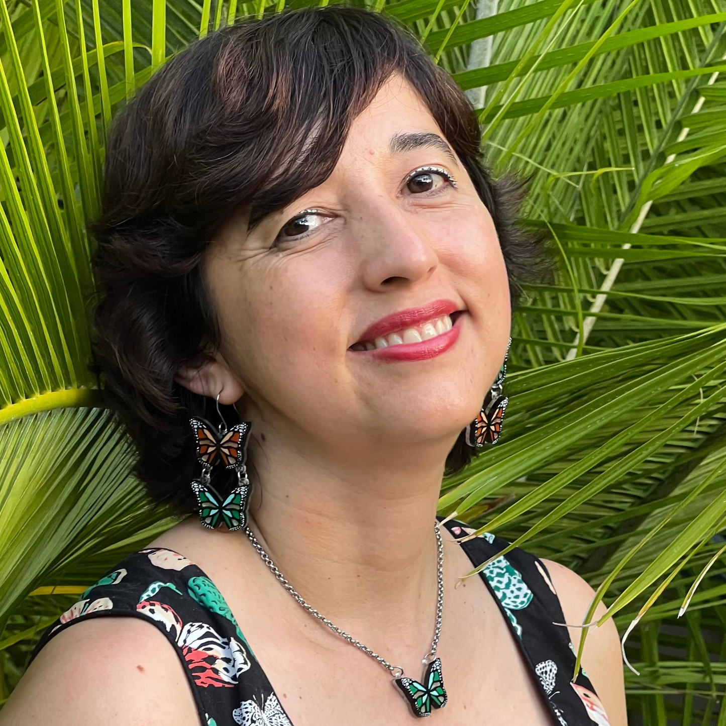 Asymmetrical Monarch Butterflies Dangles