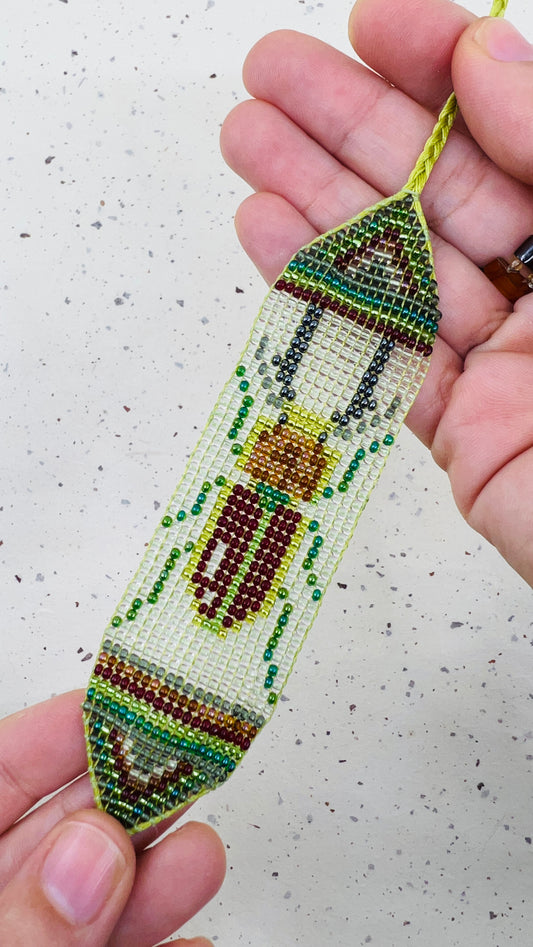 Rainbow stag beetle Beaded Bracelet