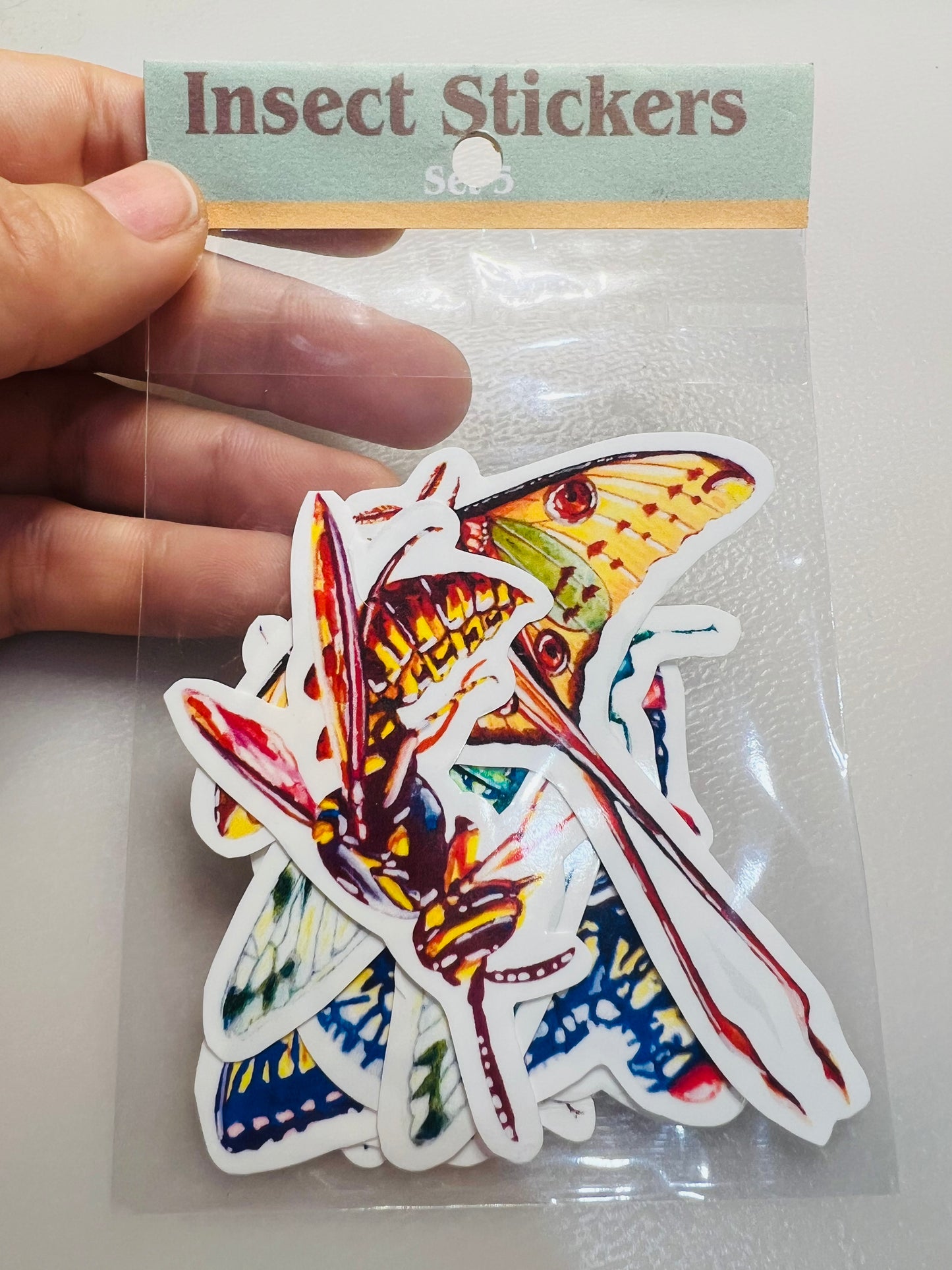 Insect stickers - 8 stickers