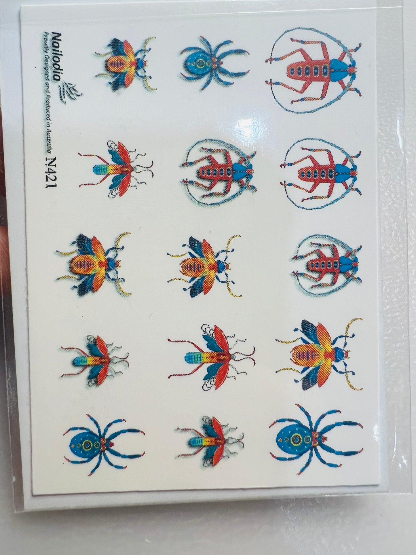 Nail insect stickers