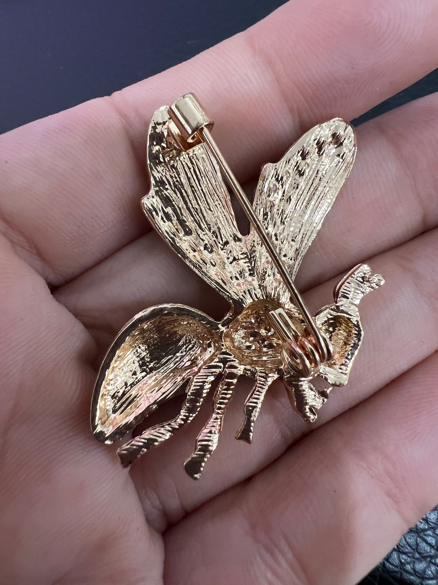 Bee Brooch - side view