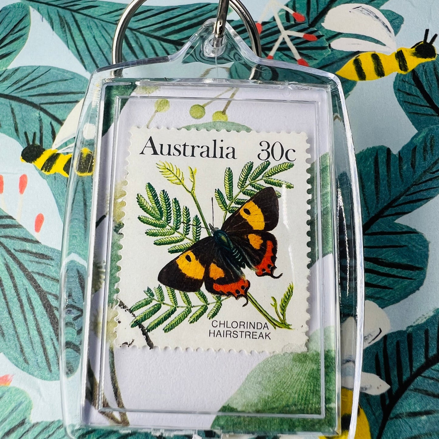 Real Australian stamp - Silky hairstreak