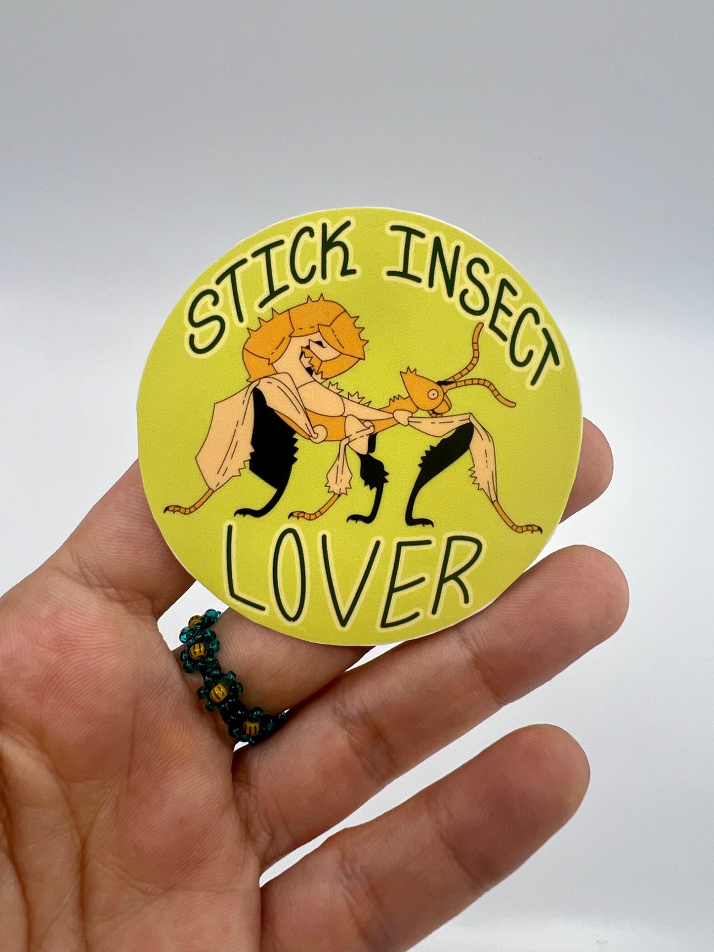 Stick insect lover sticker