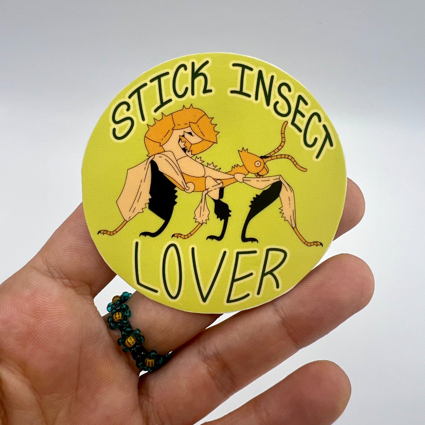 Stick insect lover sticker