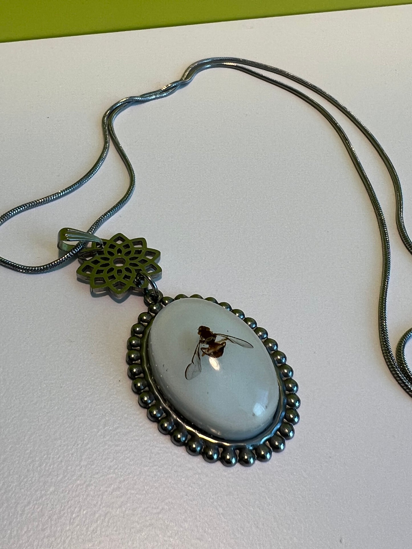 QLD Fruit Fly antique pendant