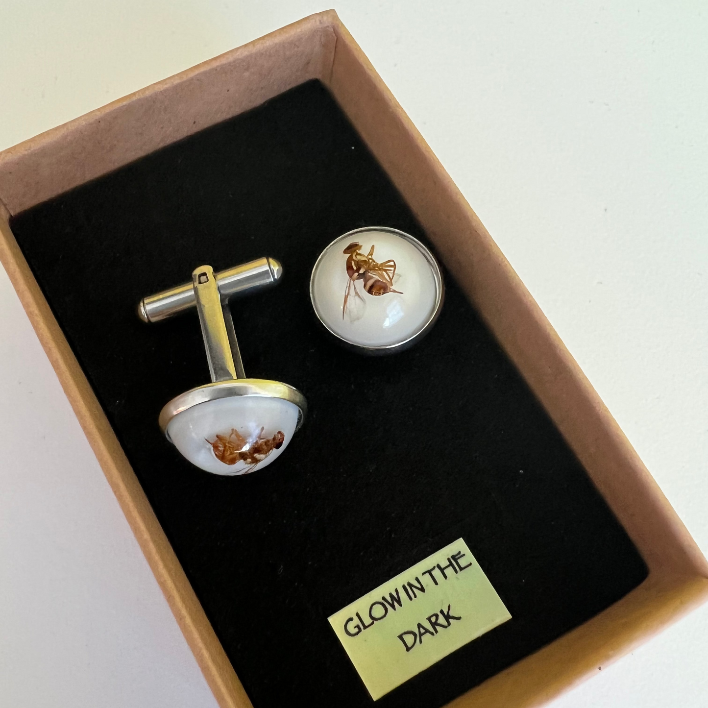 Jarvis' Fruit Fly cufflinks