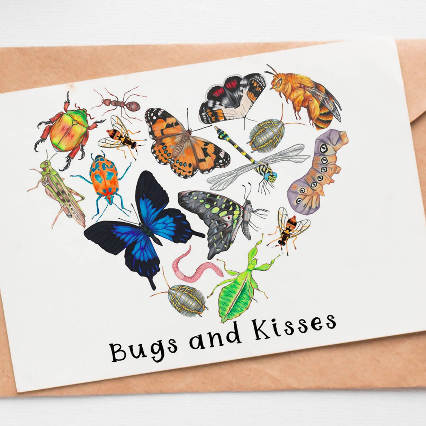 Bugs and Kisses Greeting Card
