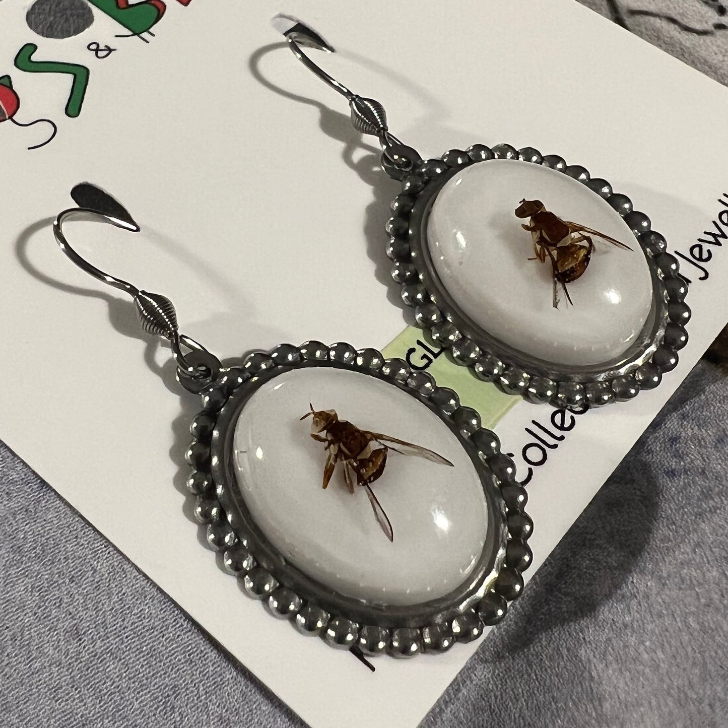 Vintage QLD Fruit Fly Earrings