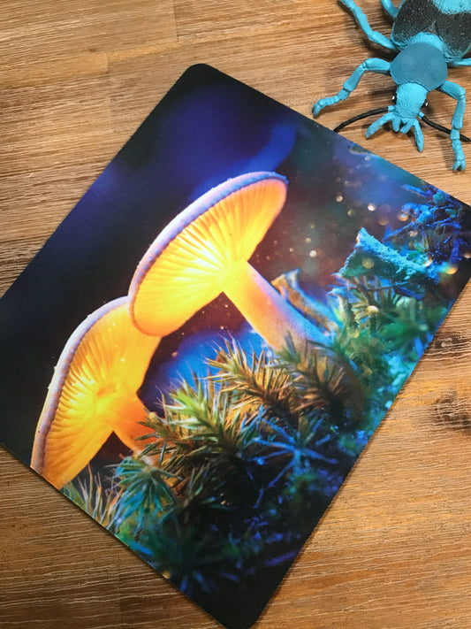 Glowing Mushrooms Mouse Pad