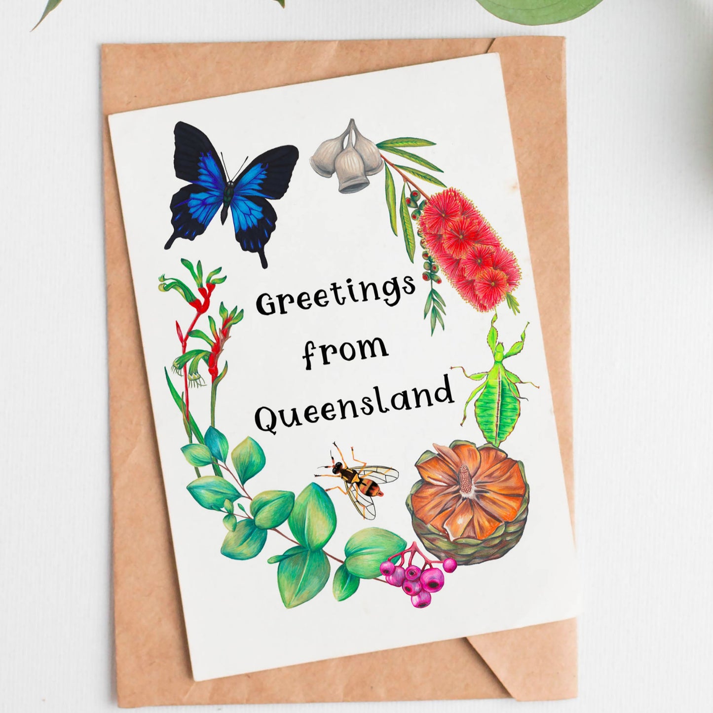 Greetings From Queensland Card