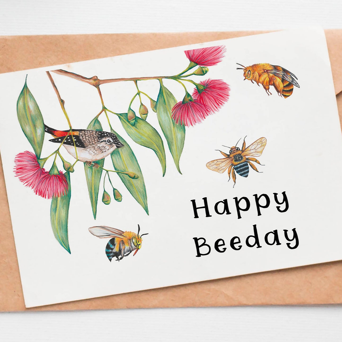 Happy Beeday Greeting Card
