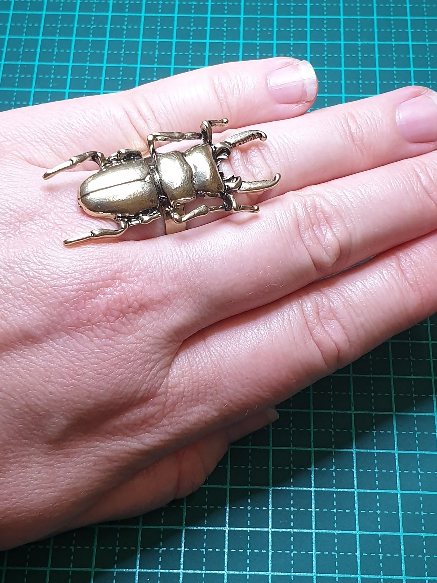 Stag Beetle Ring - Adjustable