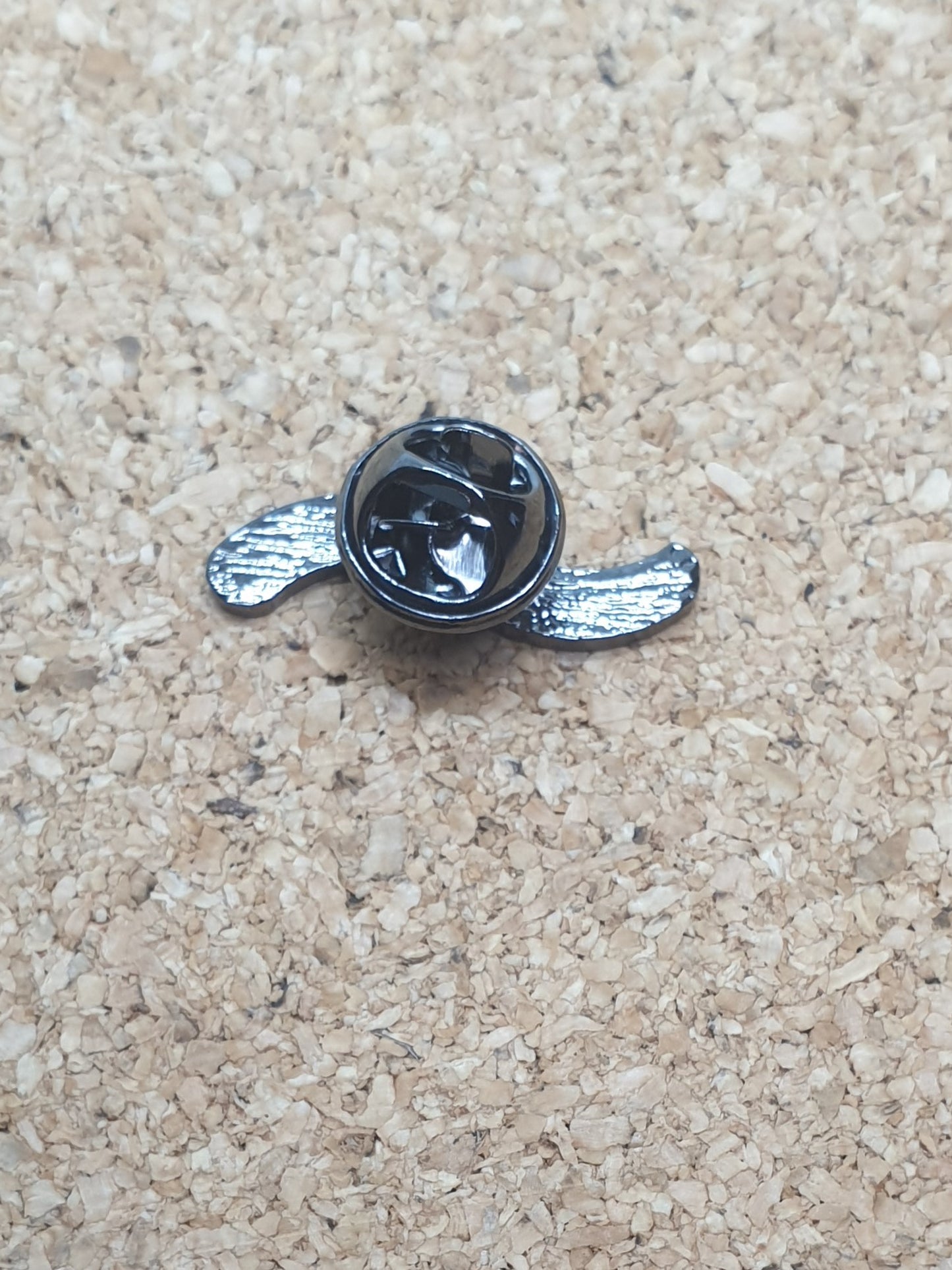 Rainbow Grub cartoon pin