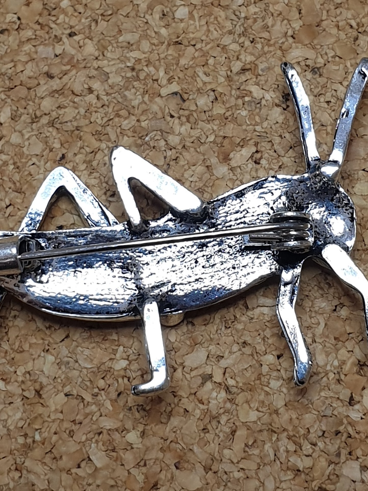 Grasshopper Brooch - Green