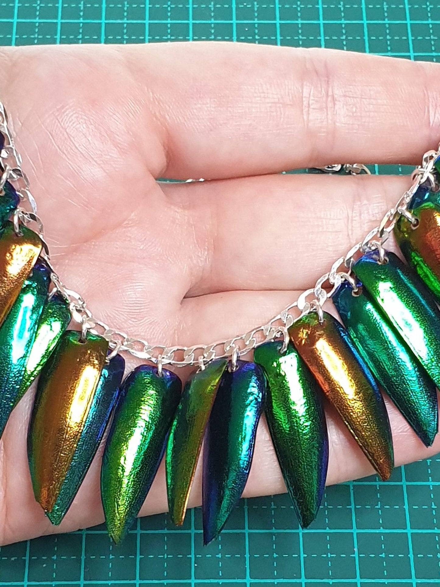 Rainbow wide chain - Sterling Silver