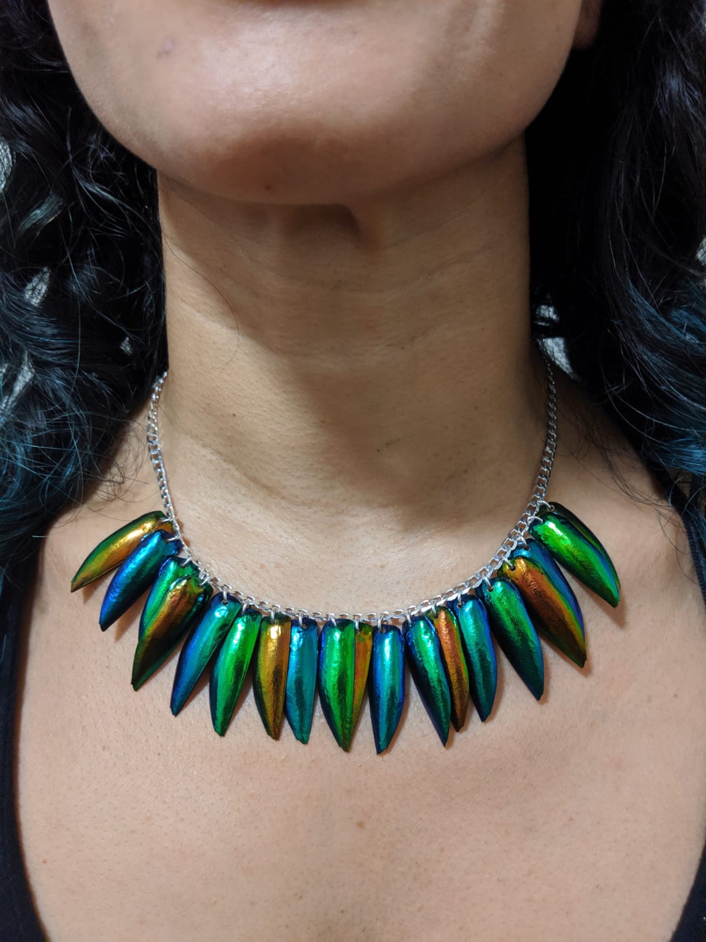 Rainbow wide chain - Sterling Silver
