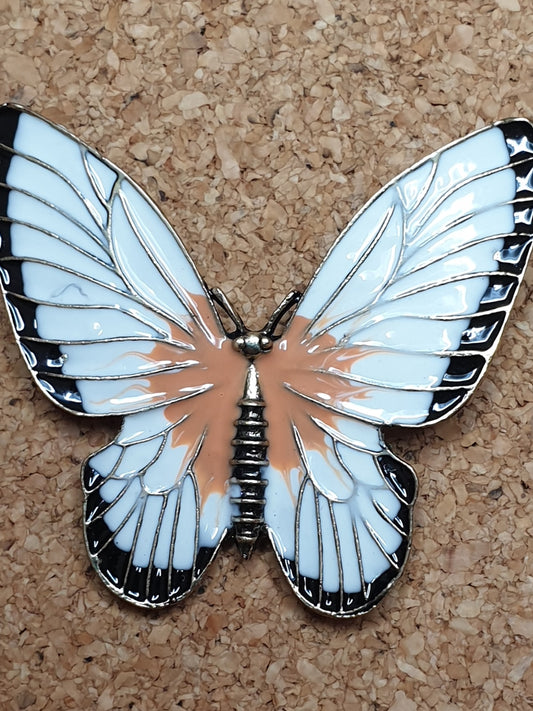 White Butterfly Brooch