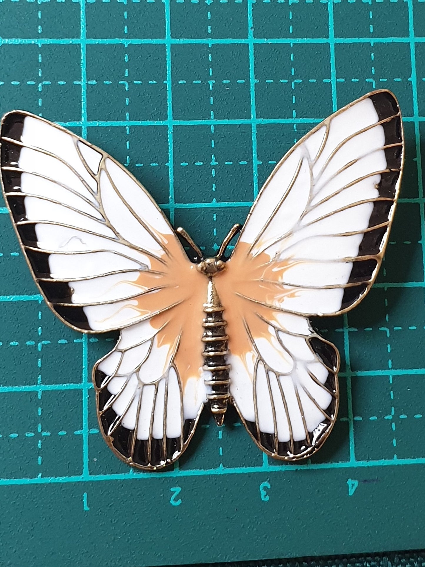 White Butterfly Brooch