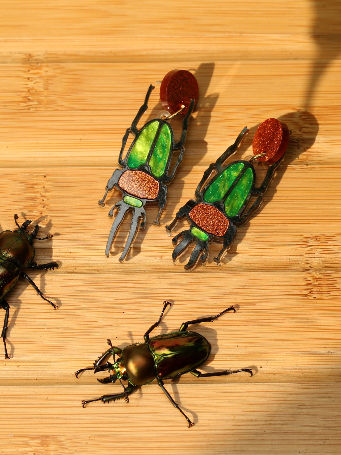 Rainbow stag beetle dangles