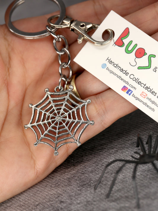 Spiderweb keyring