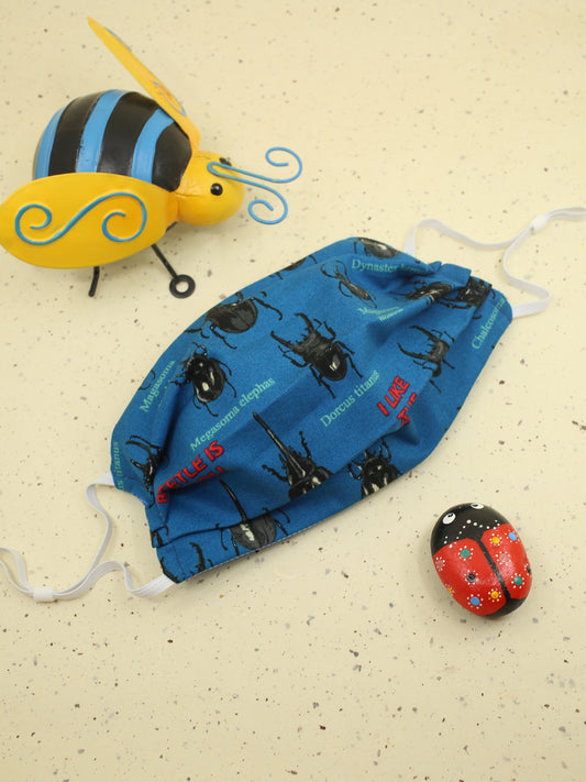 Love Beetles in Blue Face Mask