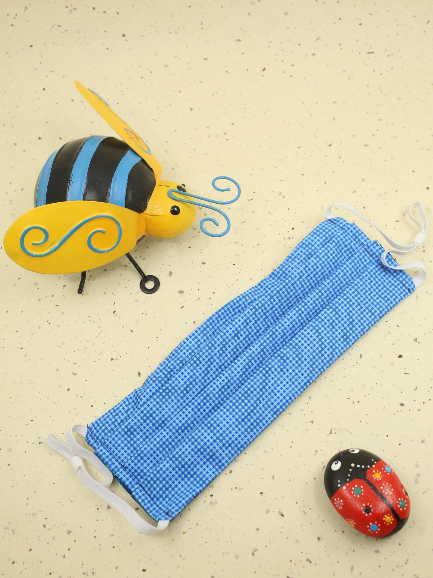Love Beetles in Blue Face Mask