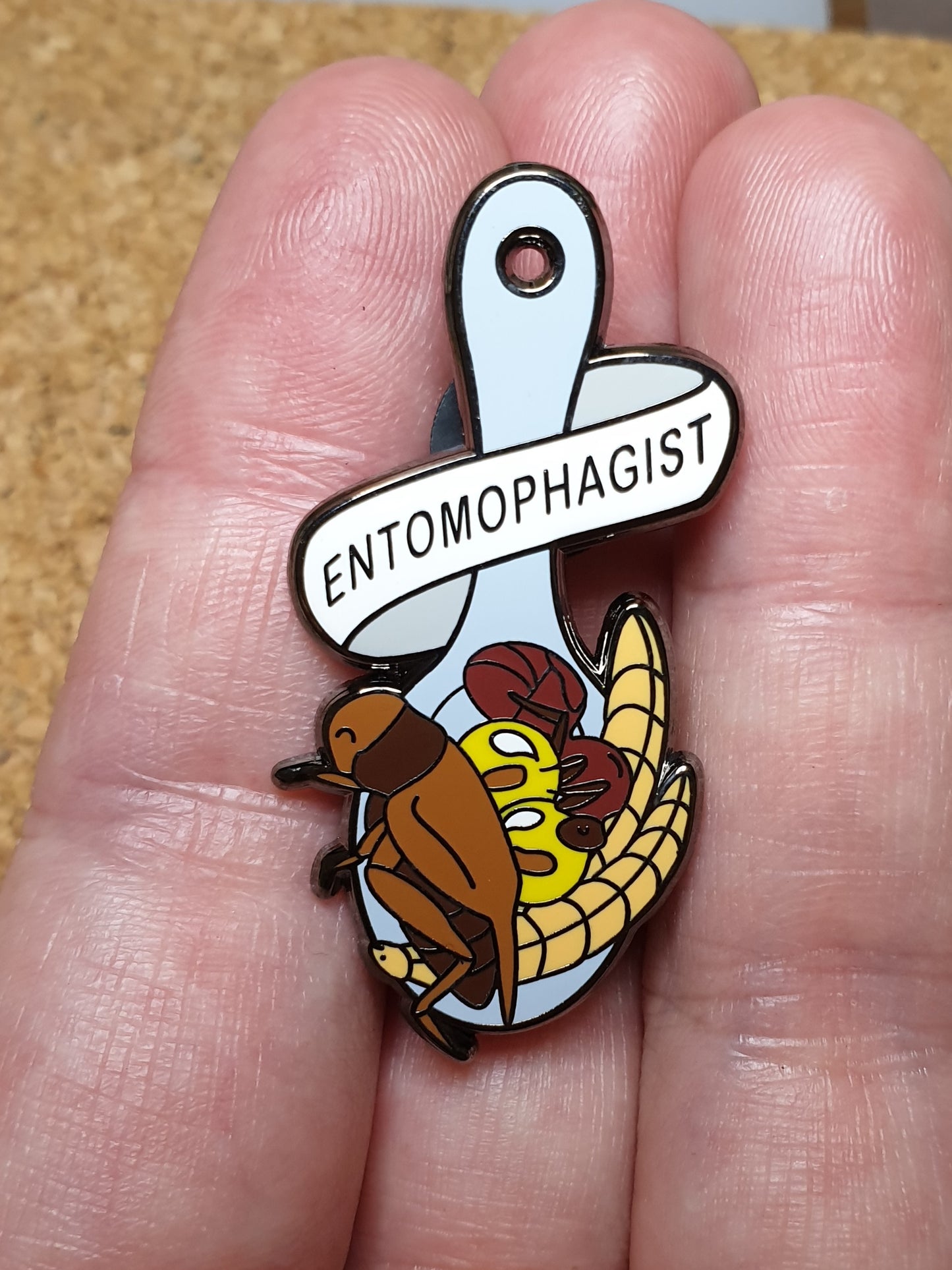Entomophagist pin