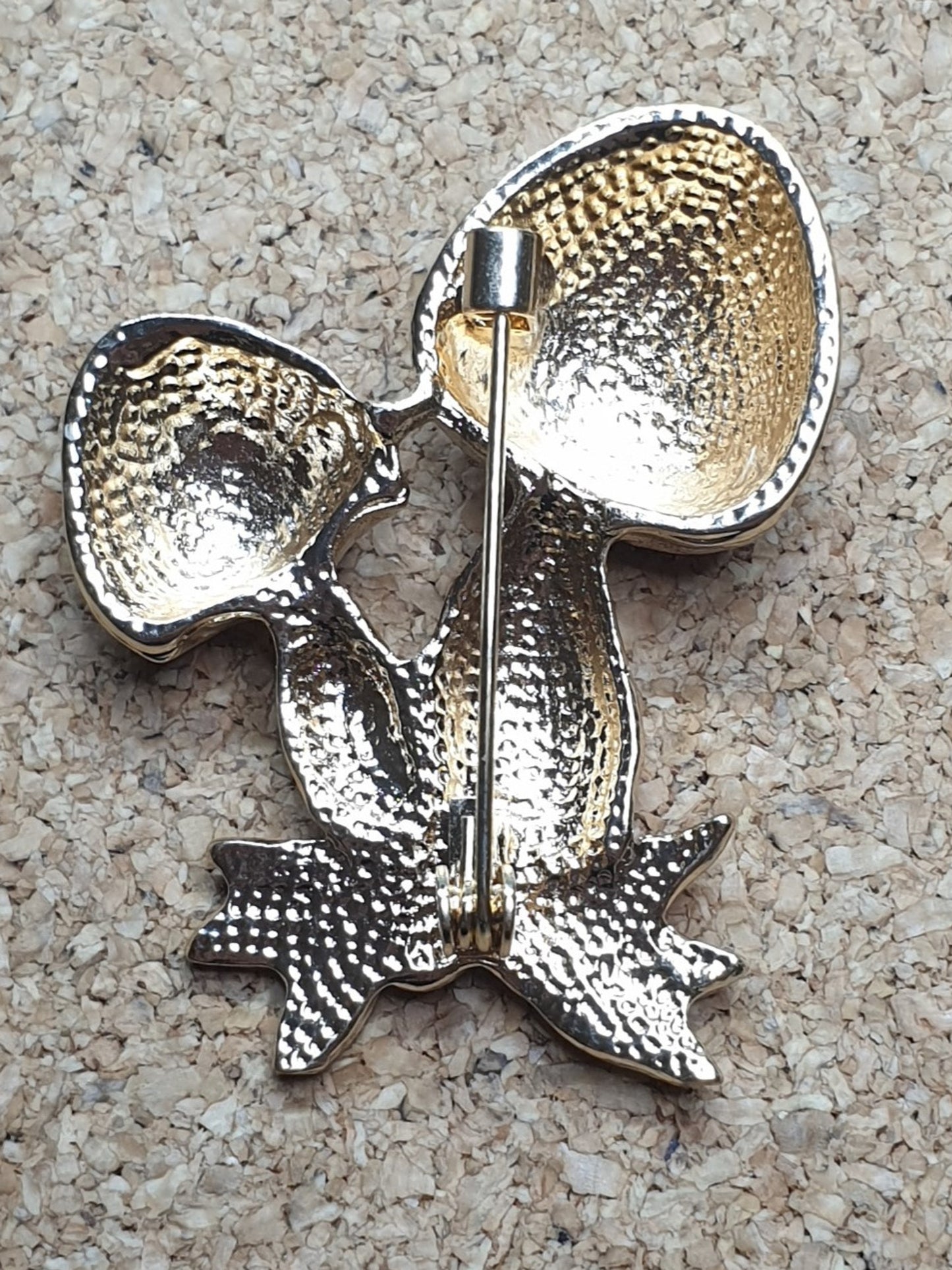 Brown Mushroom Brooch