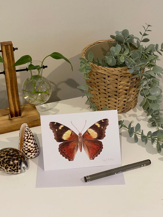 Yellow Admiral Butterfly Greeting Card