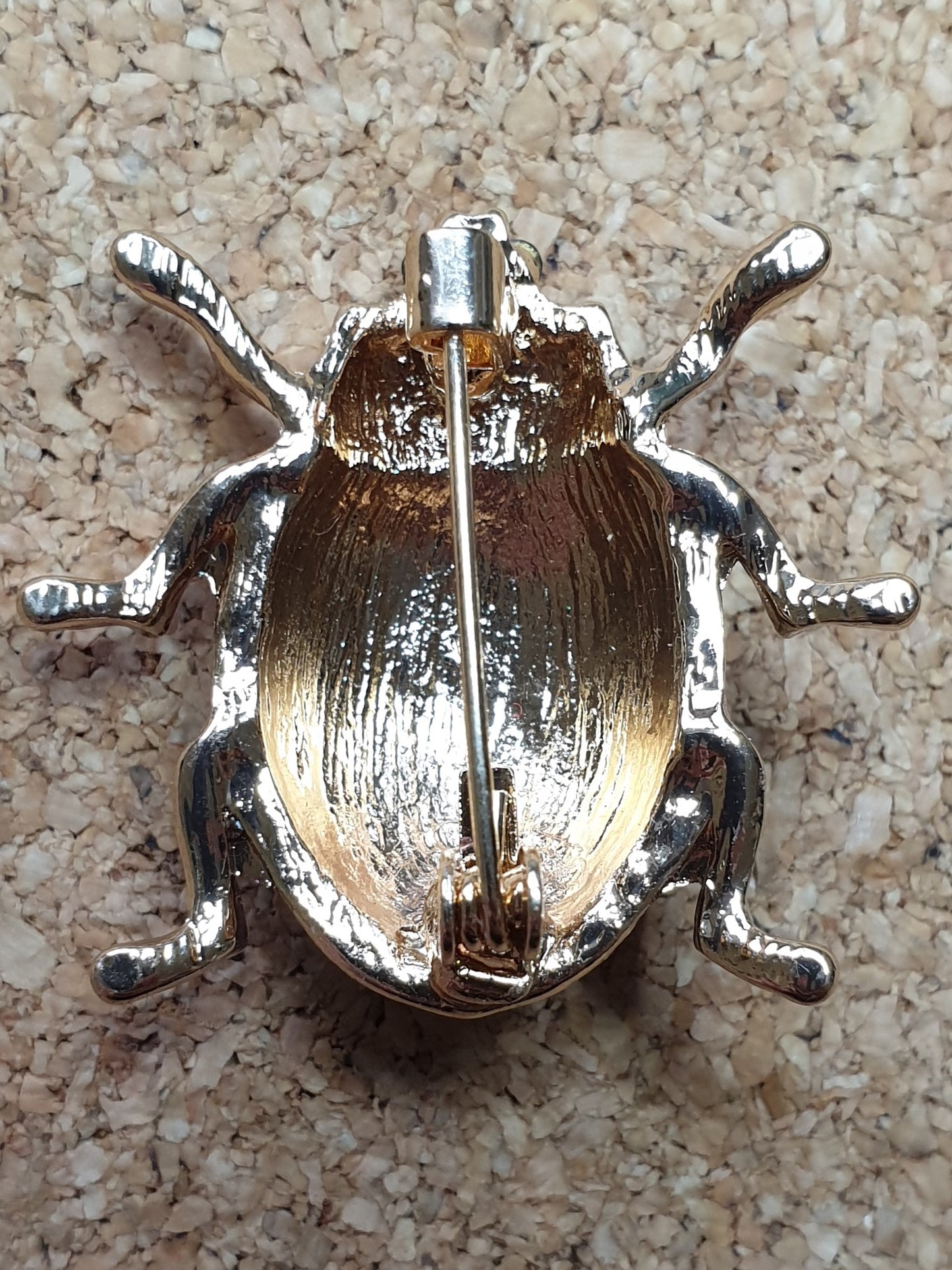 Ladybird Beetle Brooch - Black