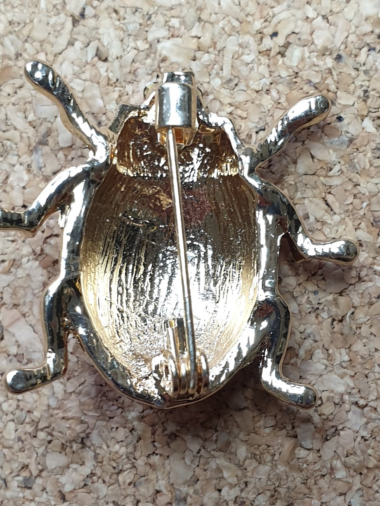 Ladybird Beetle Brooch - Red